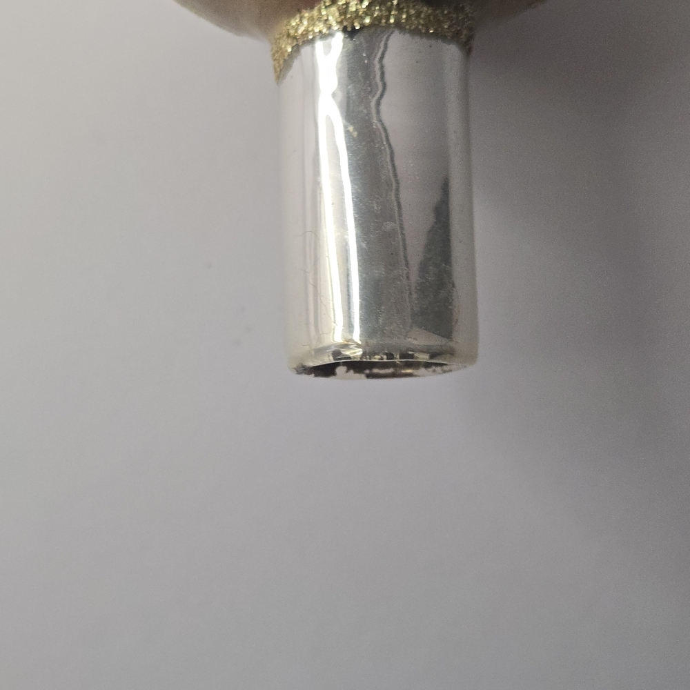 Vintage 12" Glass Tree Topper Finial Decor 4 Bulbs Tiered Silver Gold - Picture 7 of 15